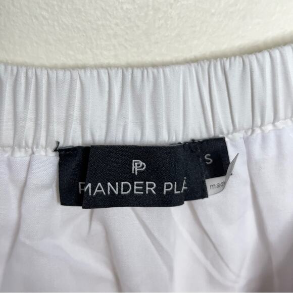 TUCKERNUCK x POMANDER PLACE Halile Tiered Dress Babydoll Puff Sleeve White VV36 - Picture 5 of 6